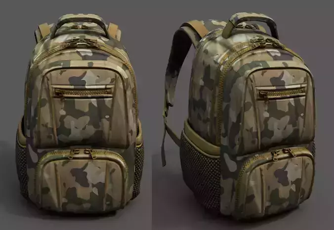 Backpack military combat soldier fabric human 