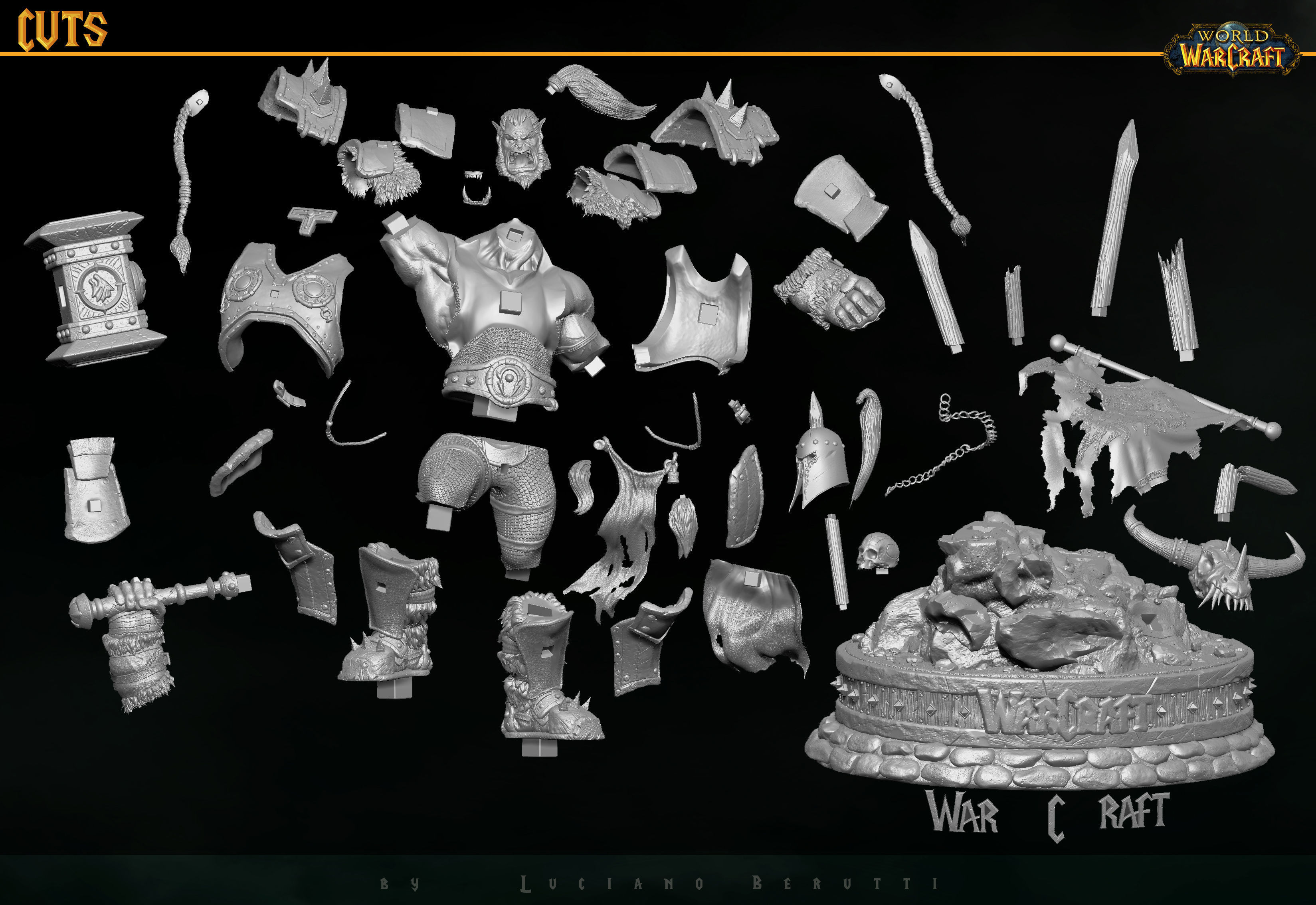 Orc Thrall wow - 3d printable 3D print model_3