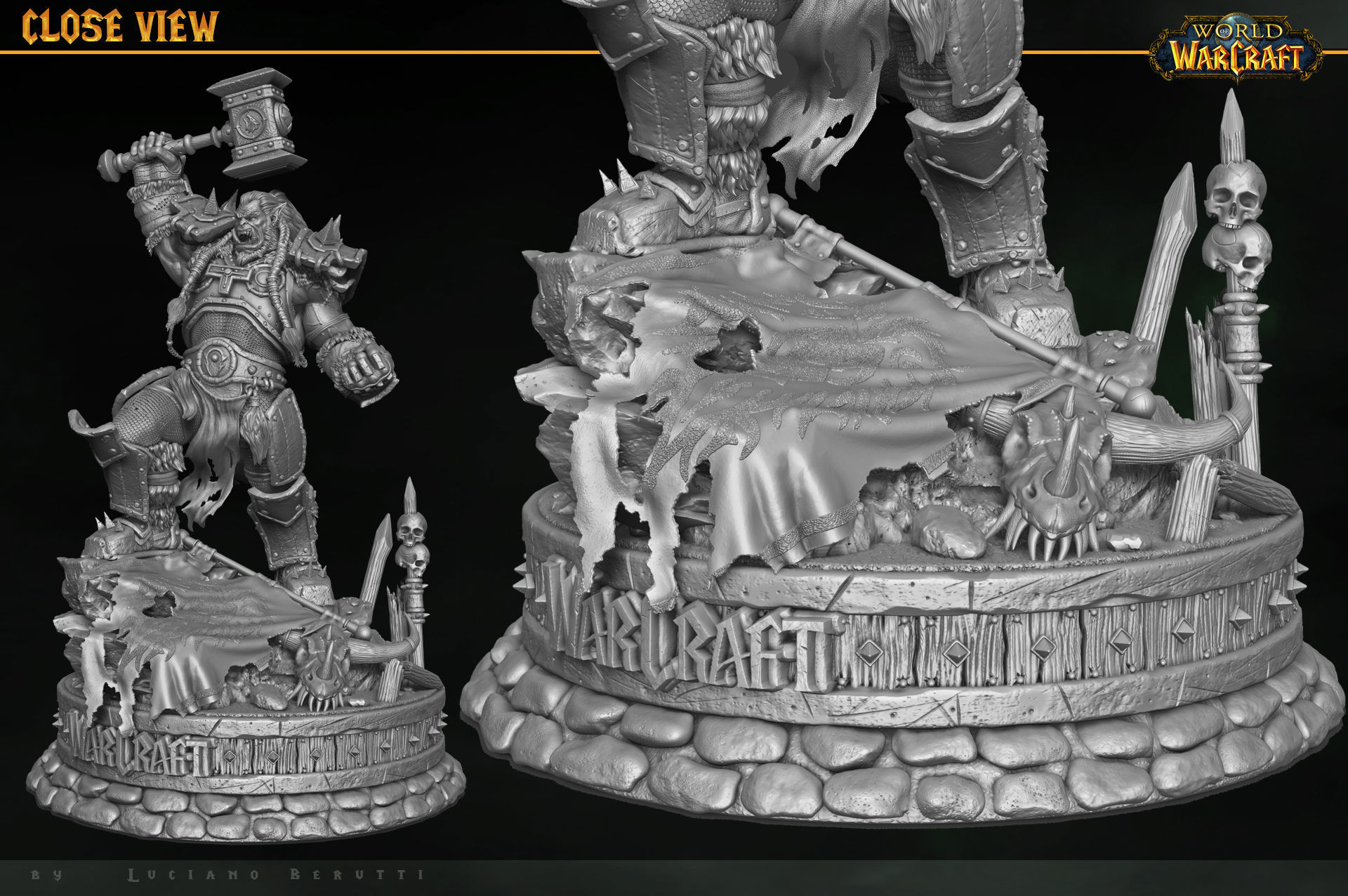 Orc Thrall wow - 3d printable 3D print model_10