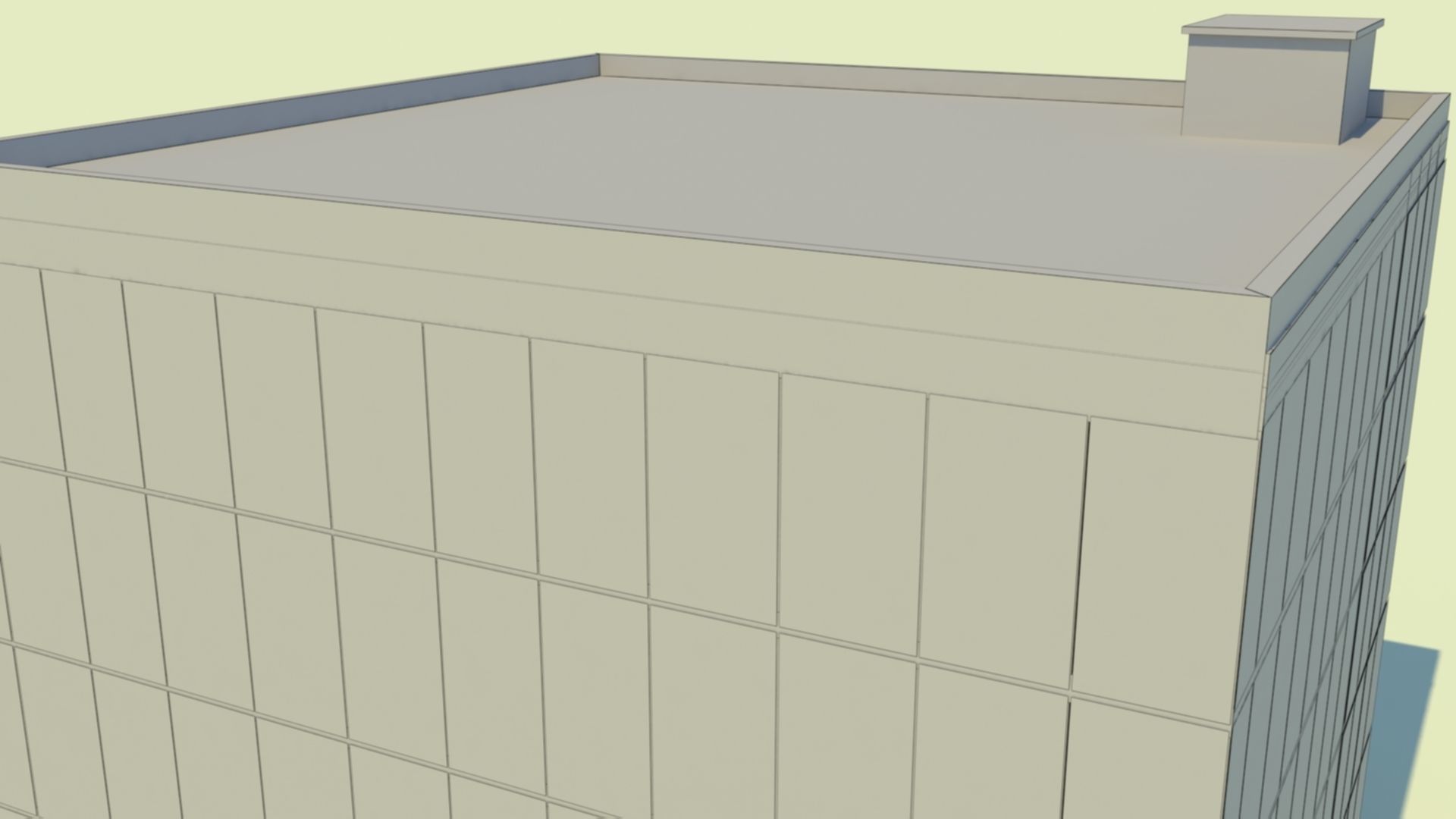 5 storey Glass Building 3D model_13