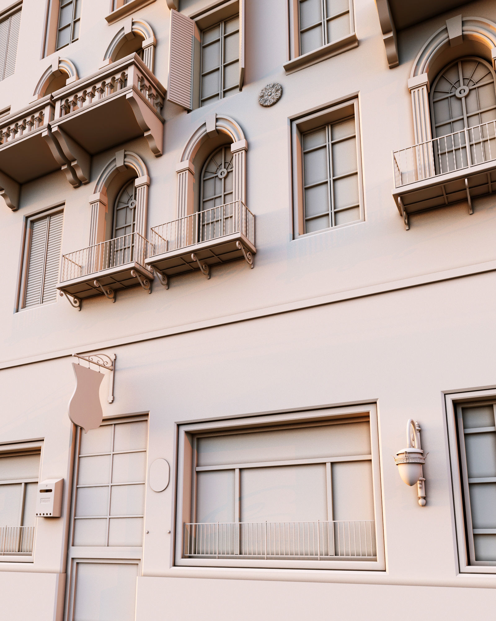 Venice Building 1 3D model_6