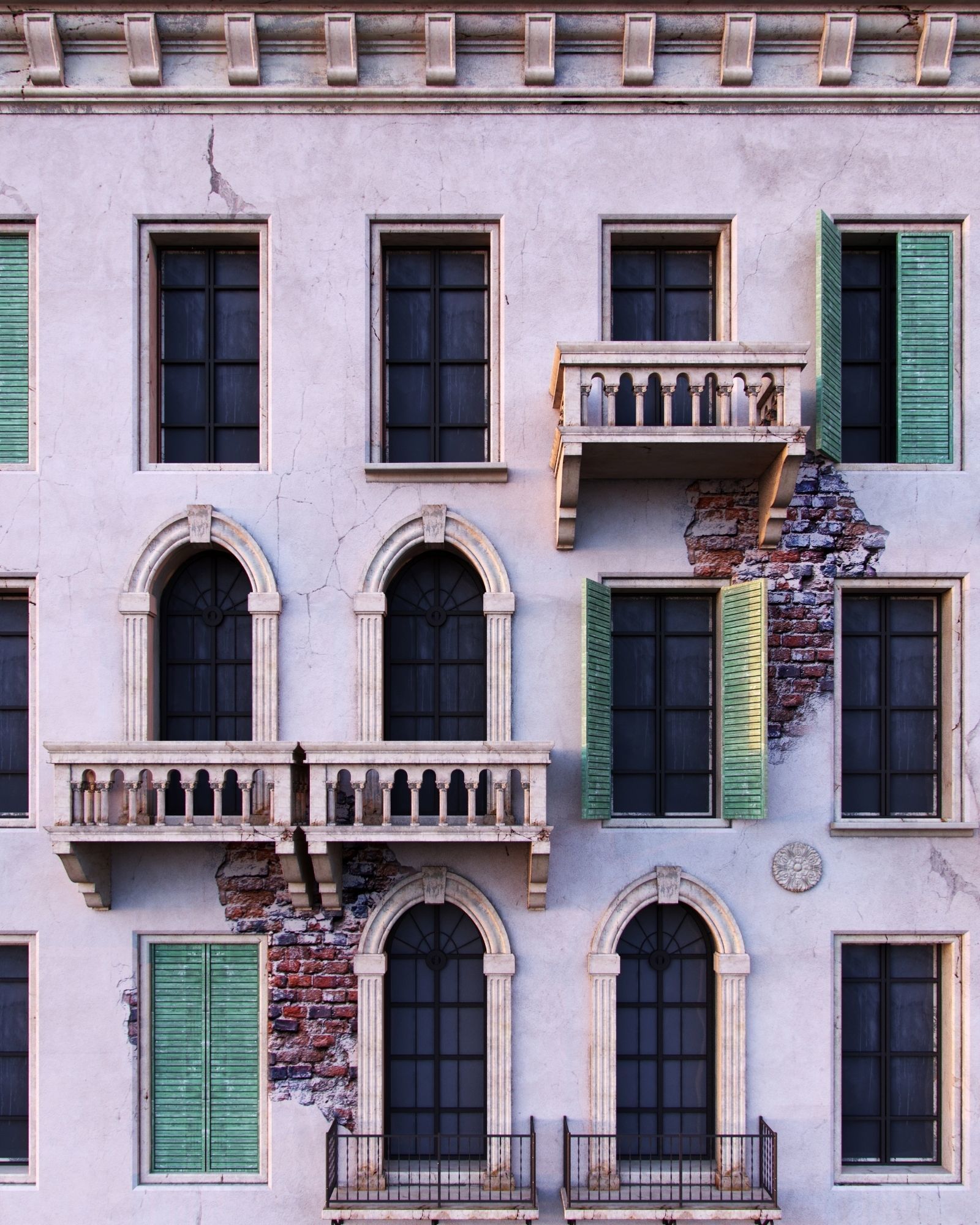 Venice Building 1 3D model_3