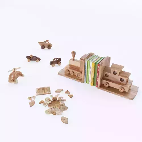 Wooden toys 3D model