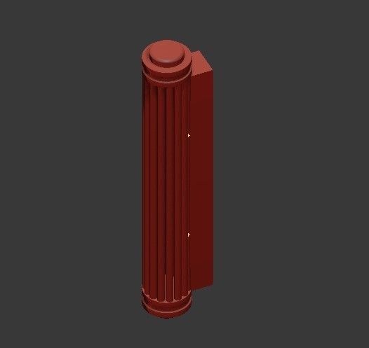 Wall Lamp Gascogne S 3D model_2