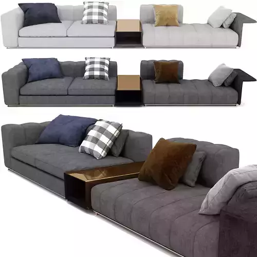 Freeman Sofa By Minotti 3D model