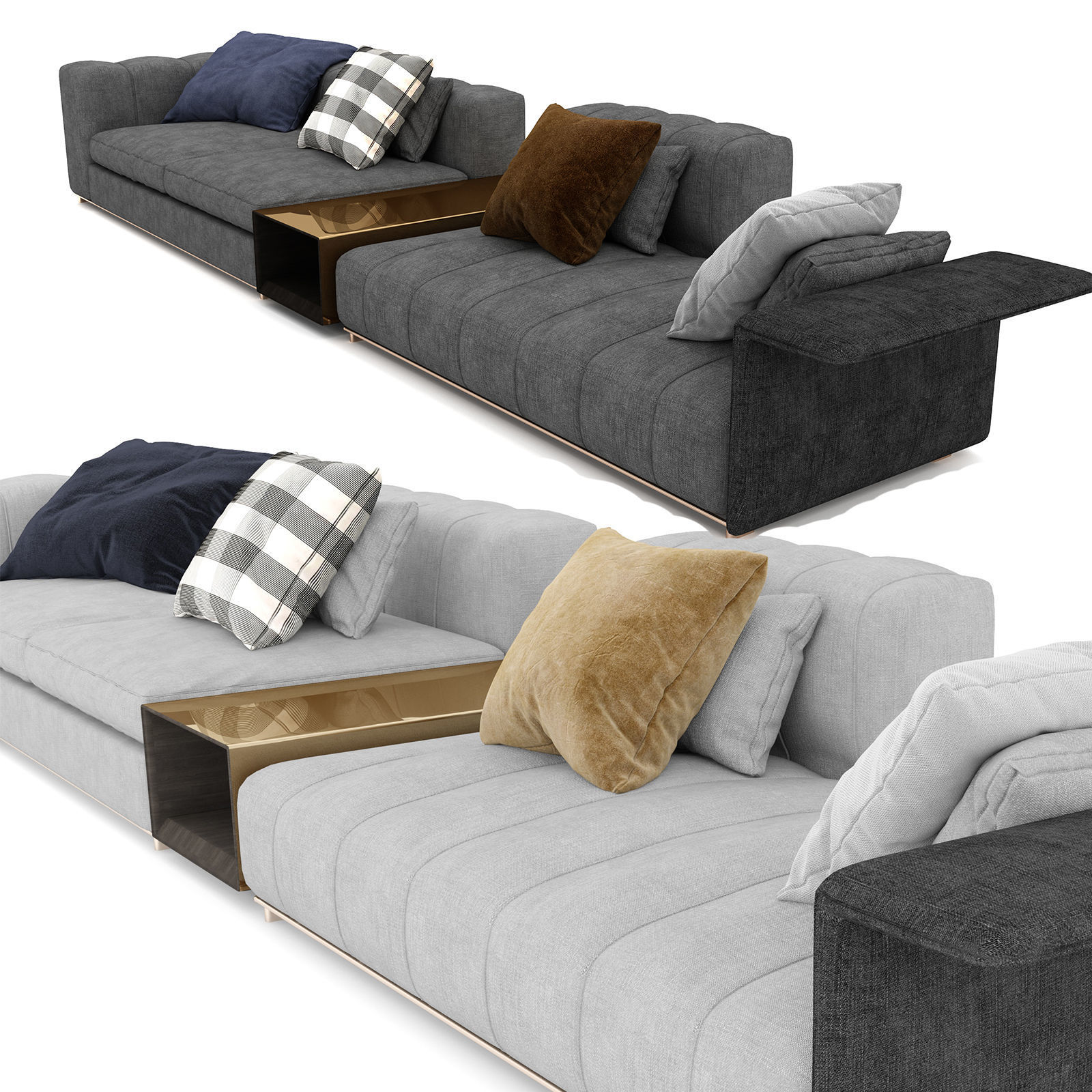 Freeman Sofa By Minotti 3D model_1