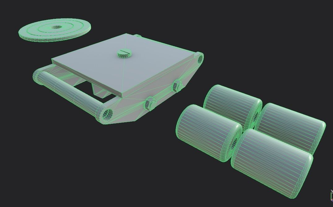Industrial Mover  M1 Low-poly 3D model_13