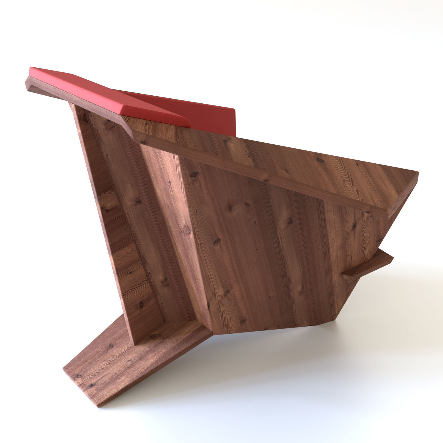 Taliesin Armchair 3D model_9