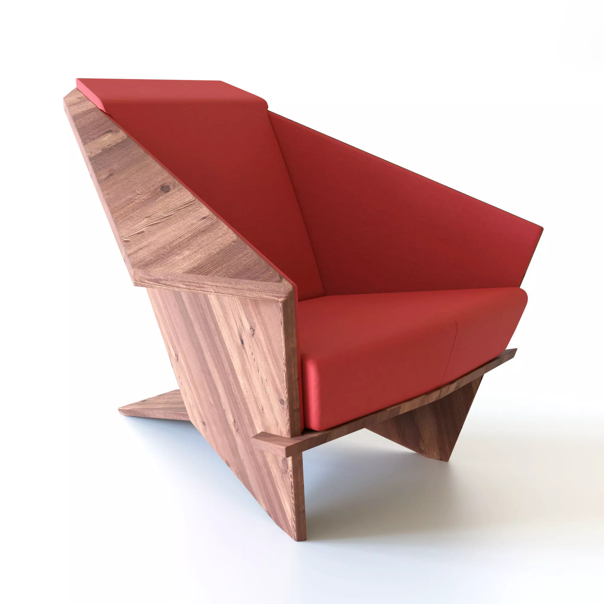 Taliesin Armchair 3D model_0