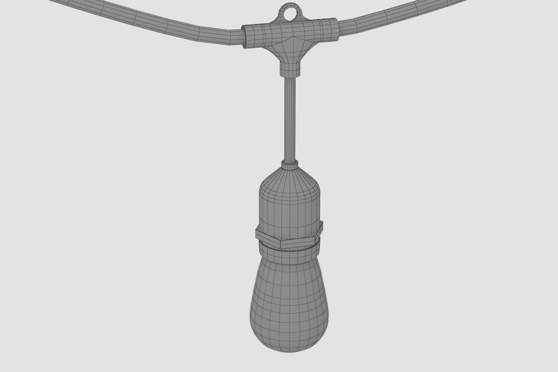 Bulb 48ft 15 LED Low-poly 3D model_9