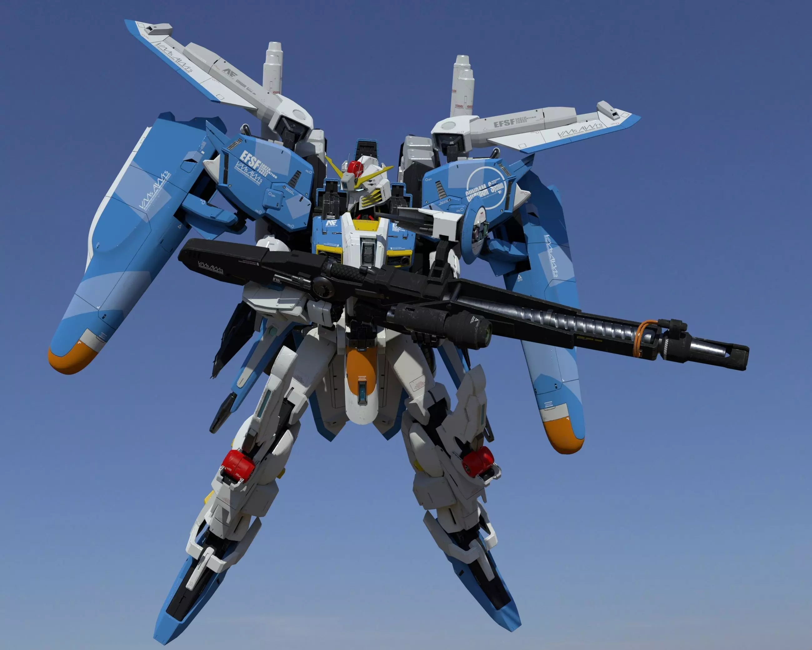 Ex-S Gundam 3D model_0