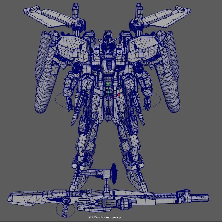 Ex-S Gundam 3D model_9