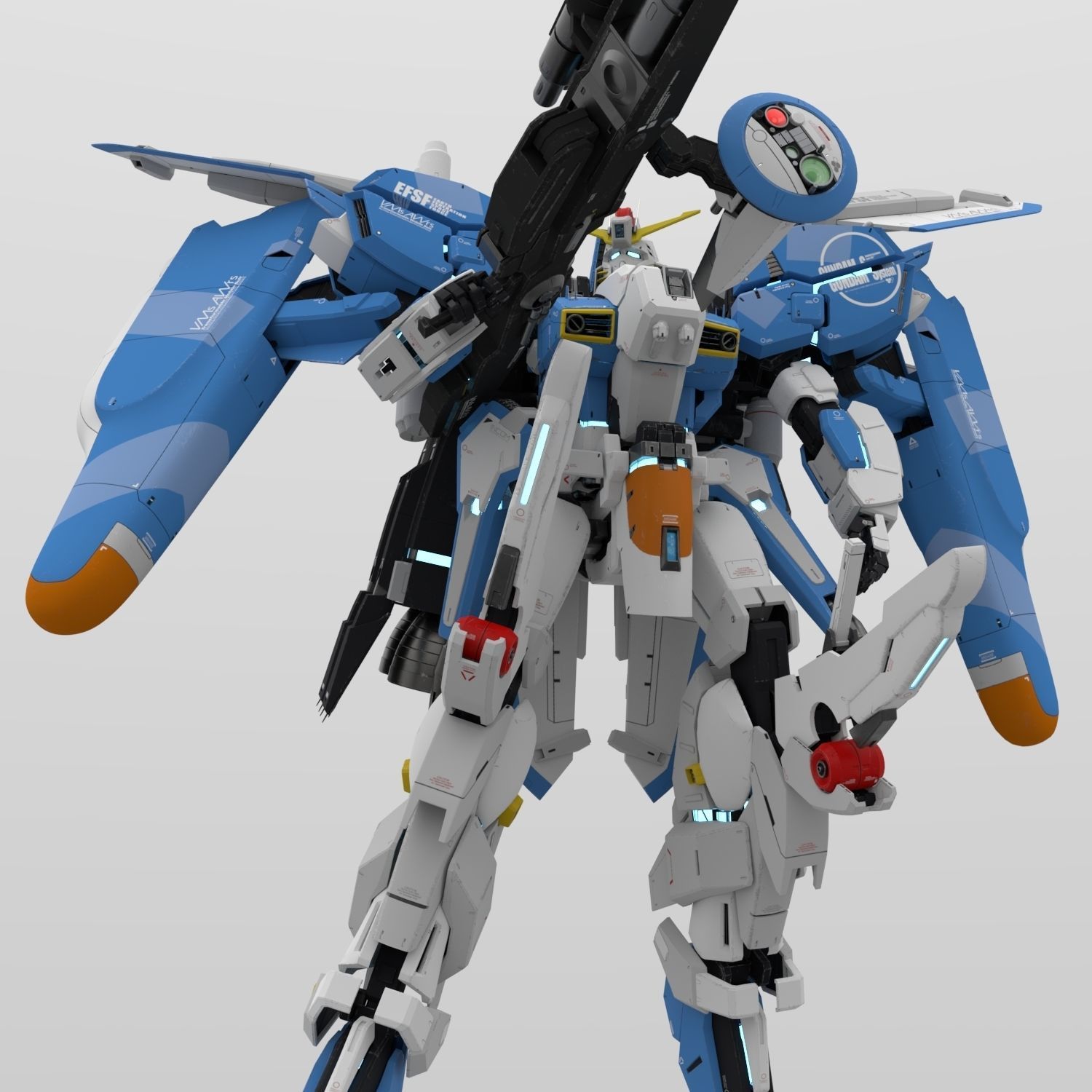 Ex-S Gundam 3D model_4