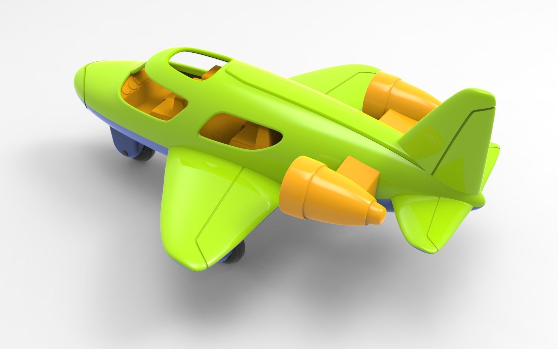 Toy Plane 3D model_2