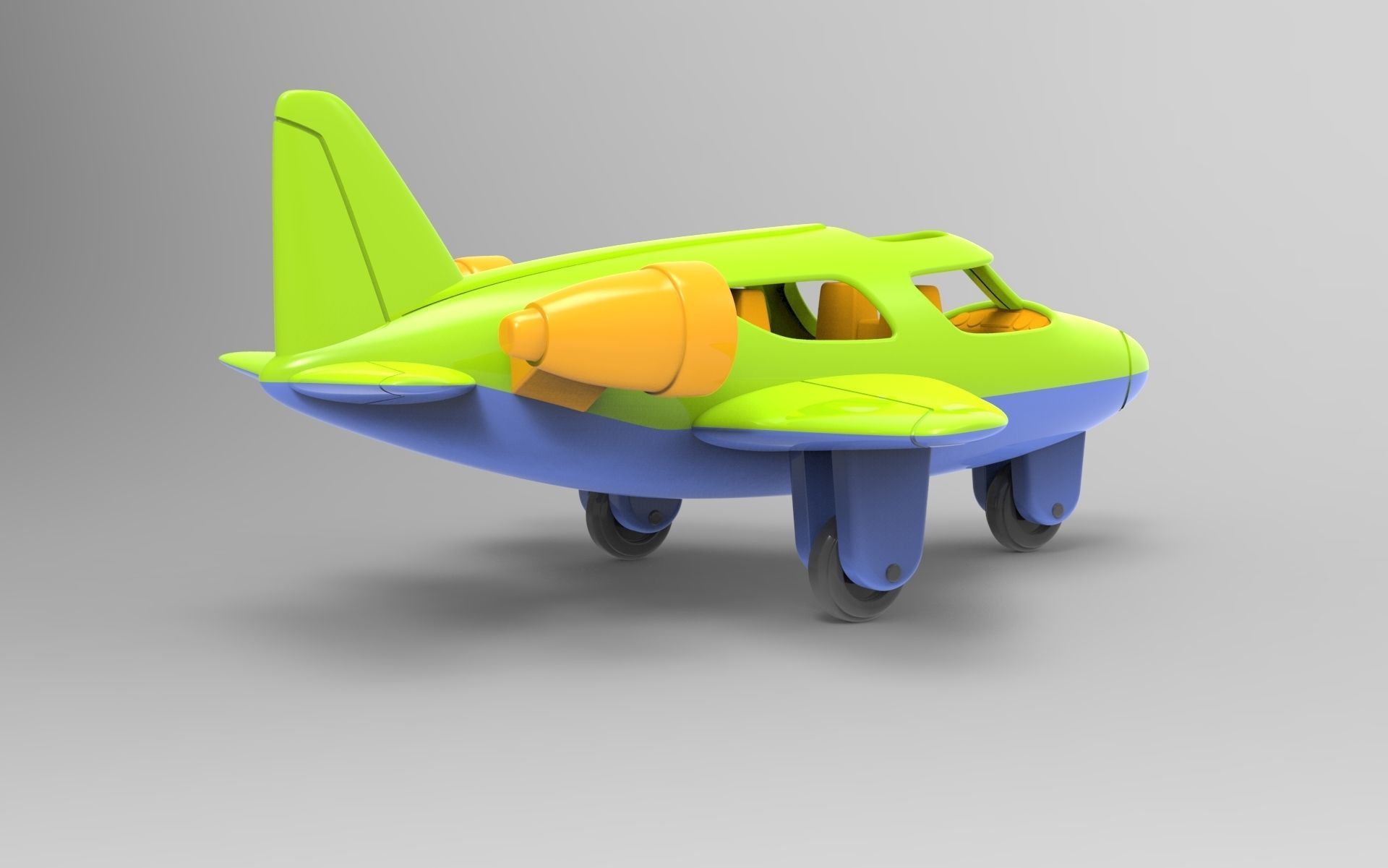 Toy Plane 3D model_5