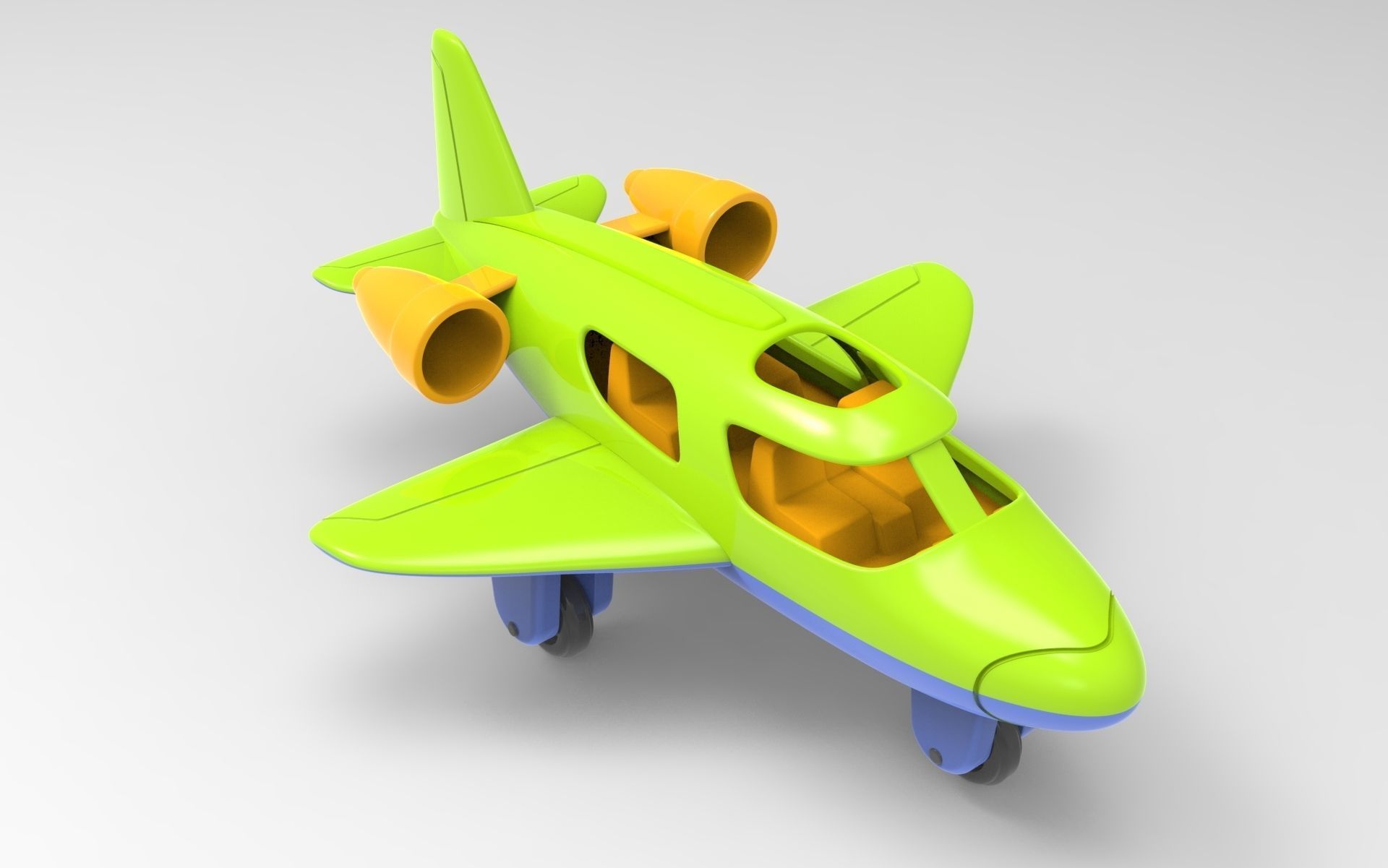 Toy Plane 3D model_7
