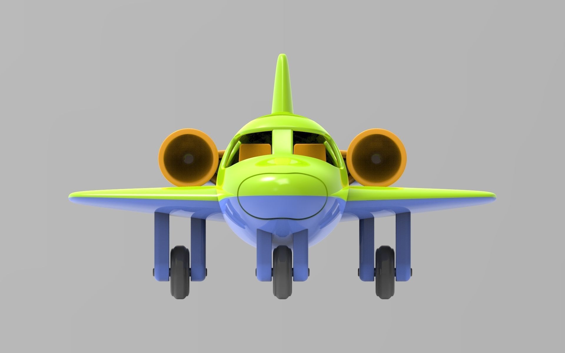 Toy Plane 3D model_10