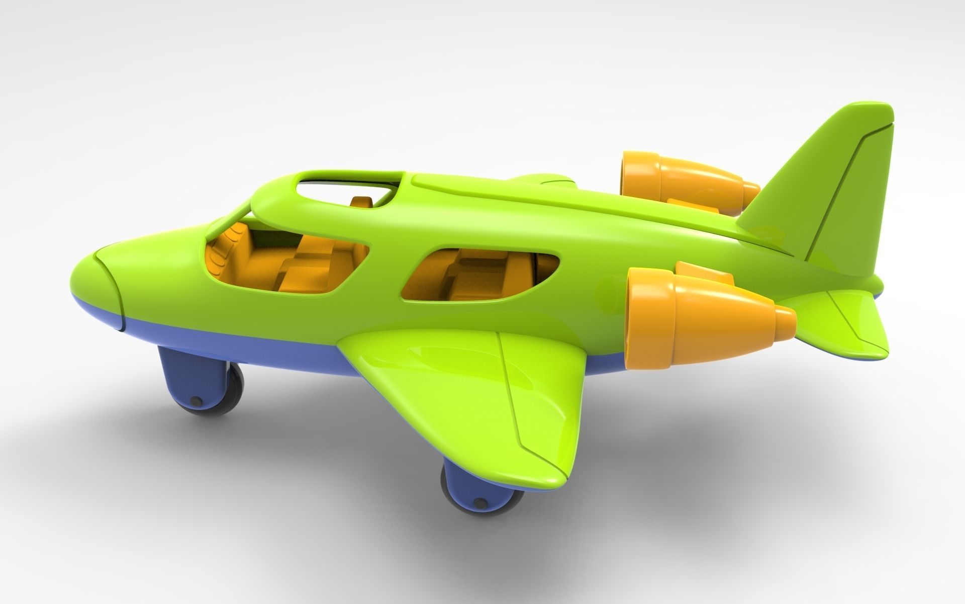Toy Plane 3D model_1