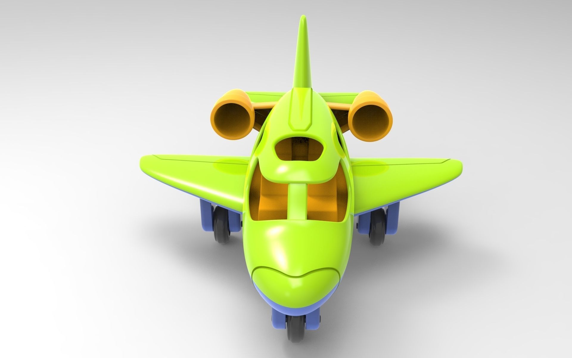 Toy Plane 3D model_8