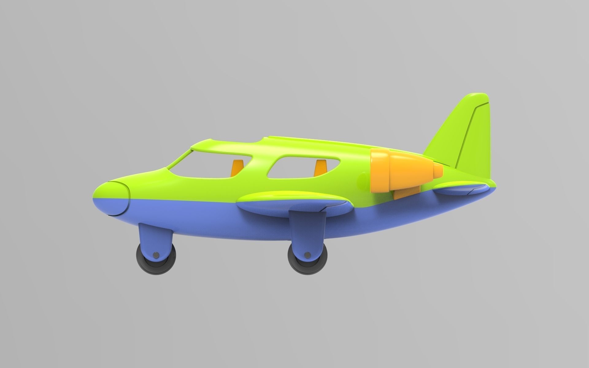 Toy Plane 3D model_12