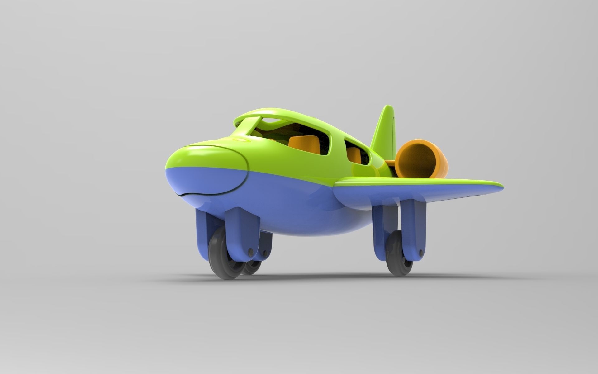 Toy Plane 3D model_9