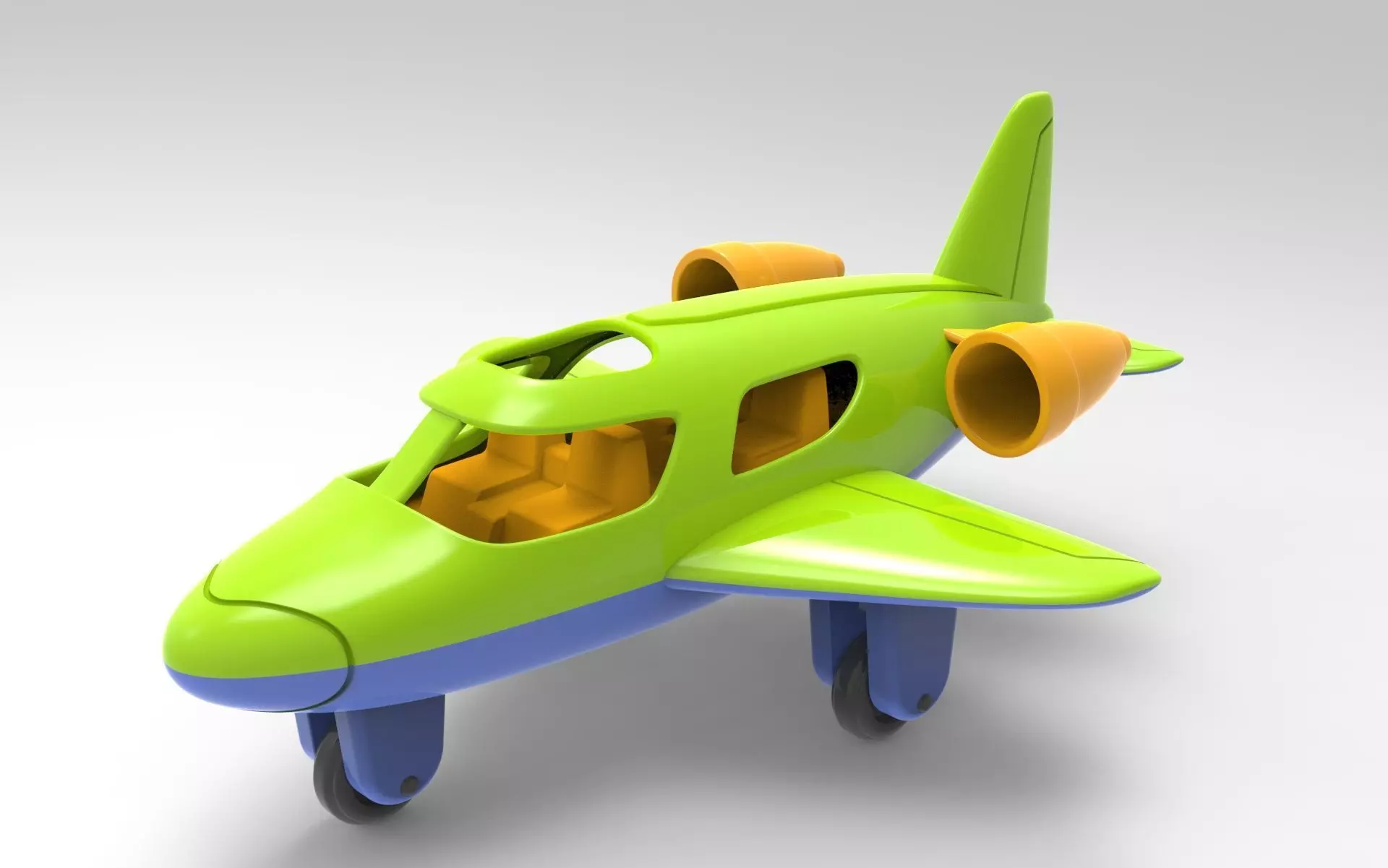 Toy Plane 3D model_0