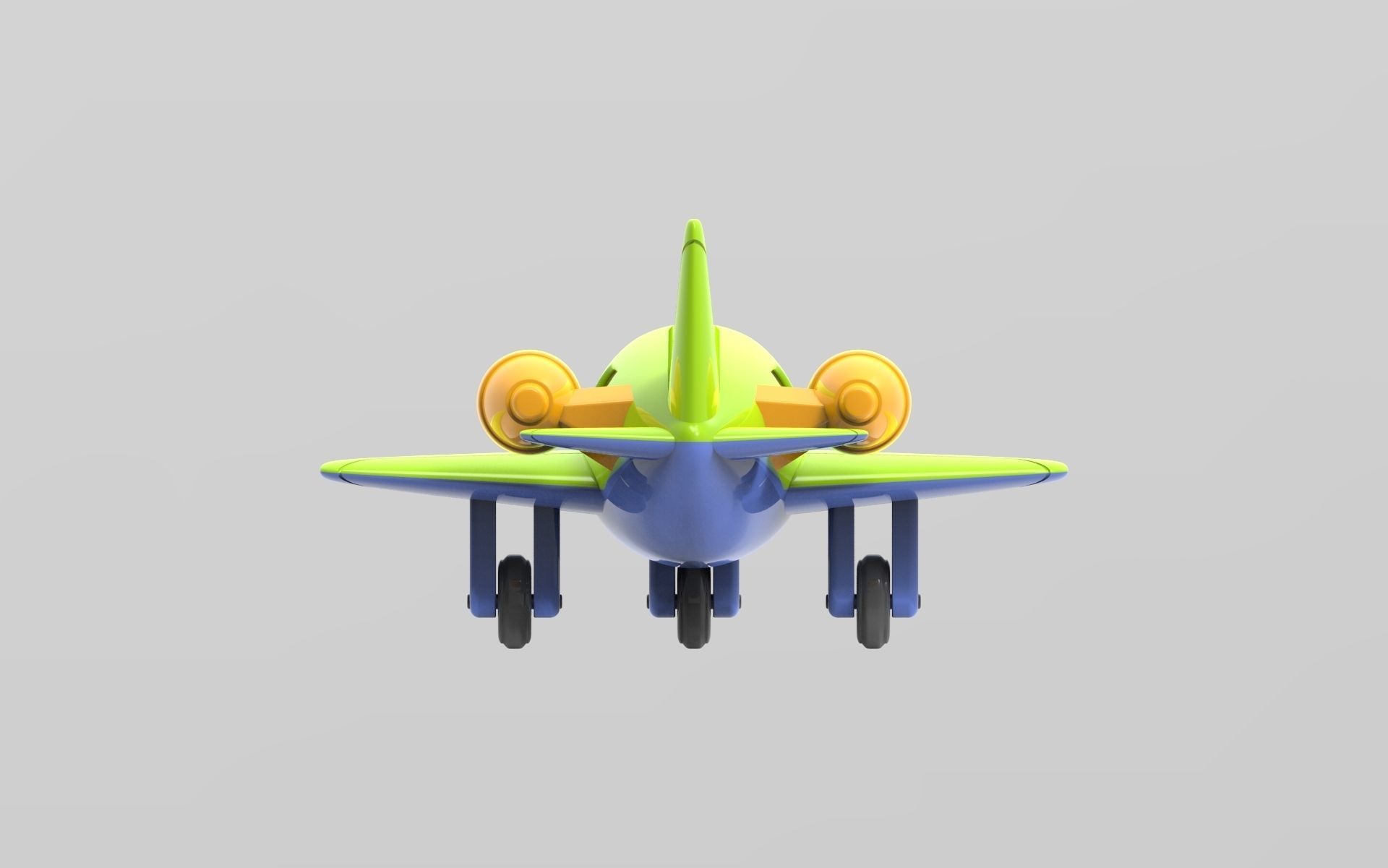 Toy Plane 3D model_11