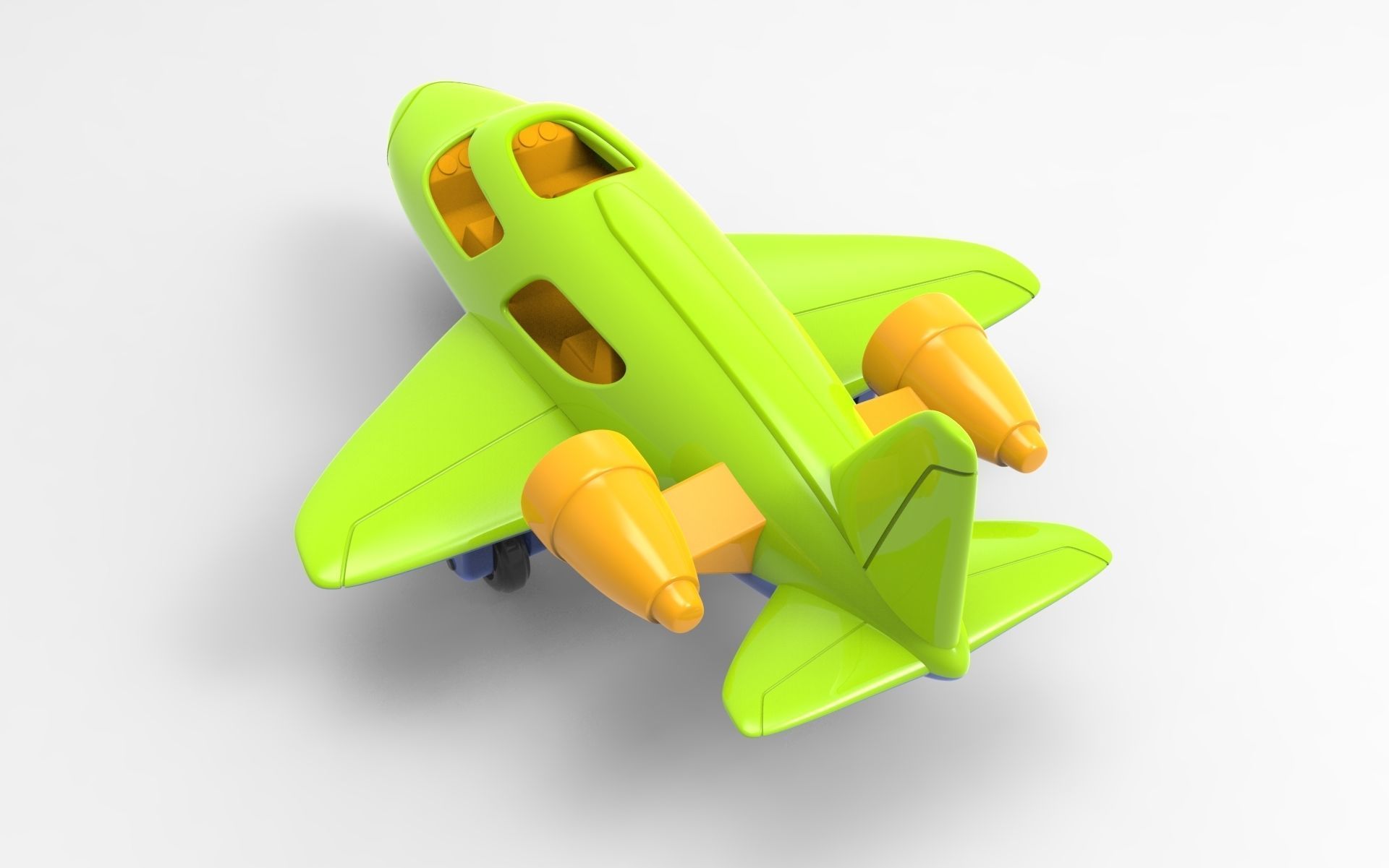 Toy Plane 3D model_3