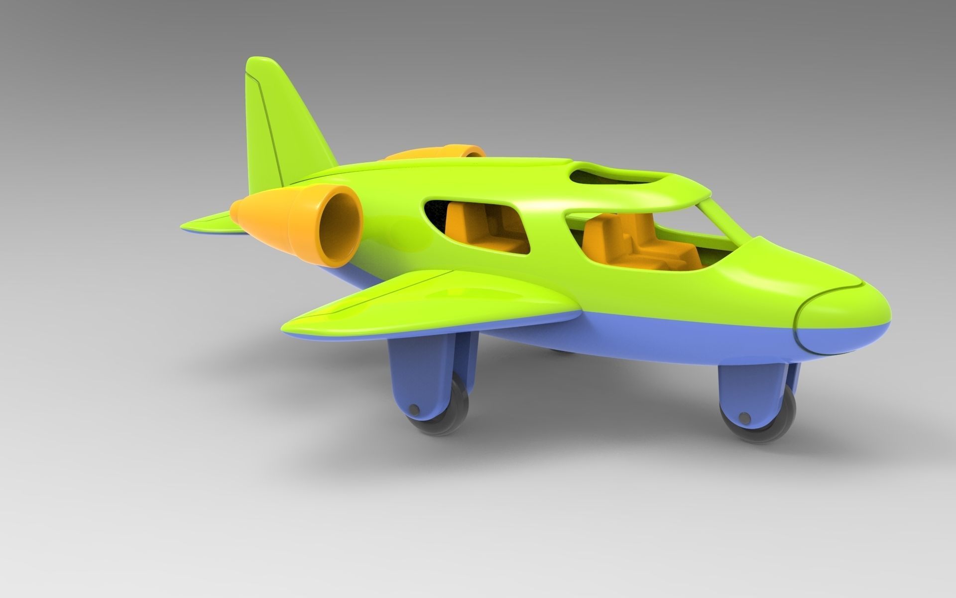 Toy Plane 3D model_6