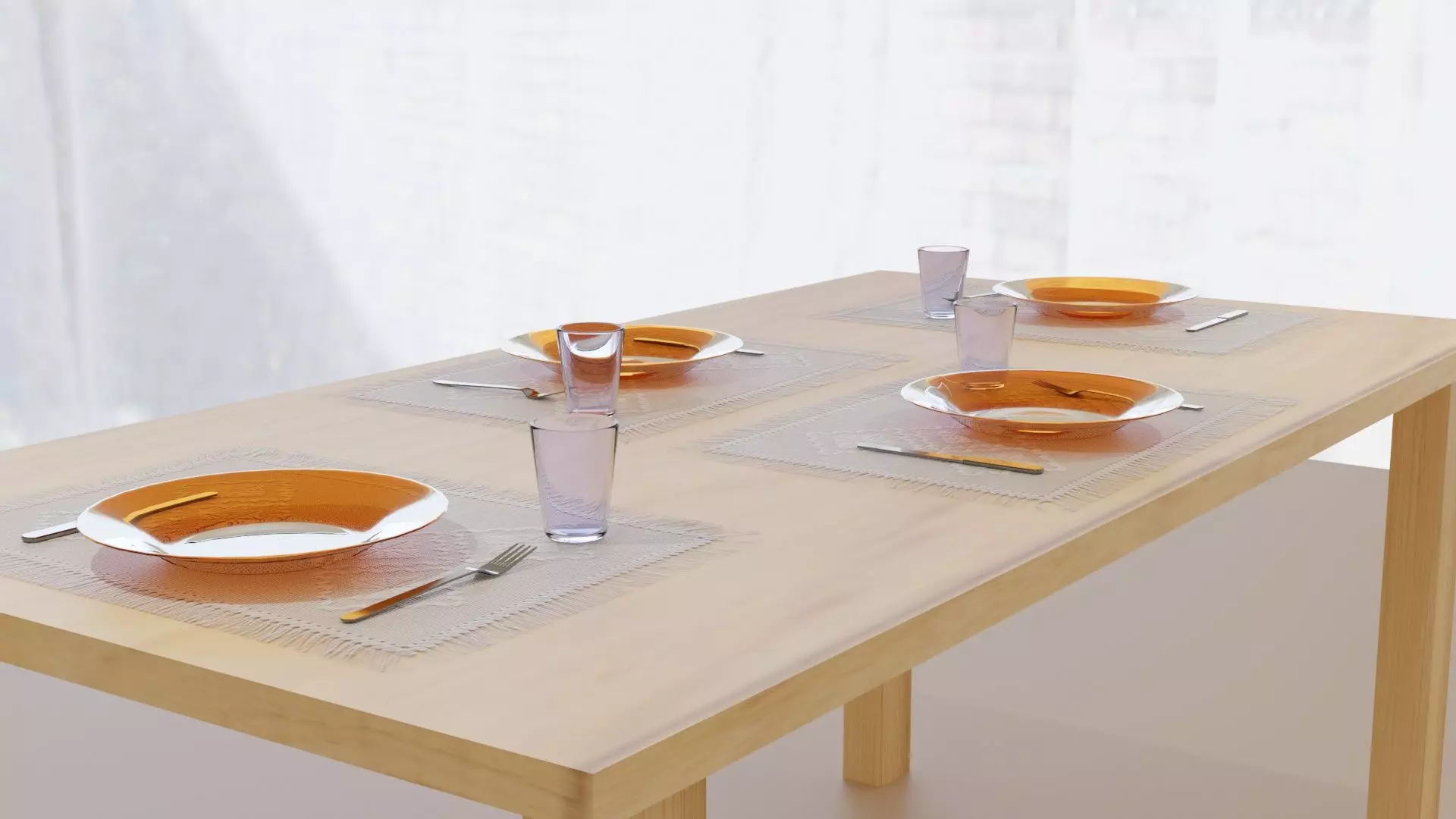 Dining Table - Mesa de Jantar Low-poly 3D model