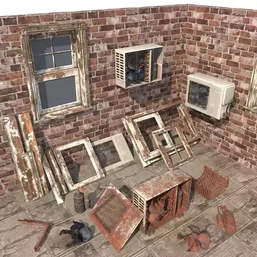 Air Conditioning Low-poly 3D model