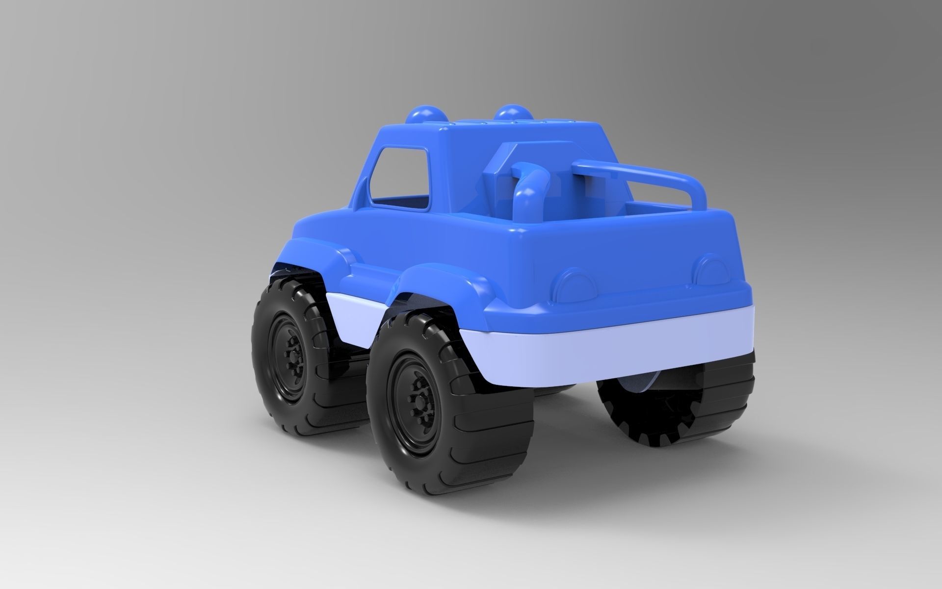 Toy Truck 3D model_6