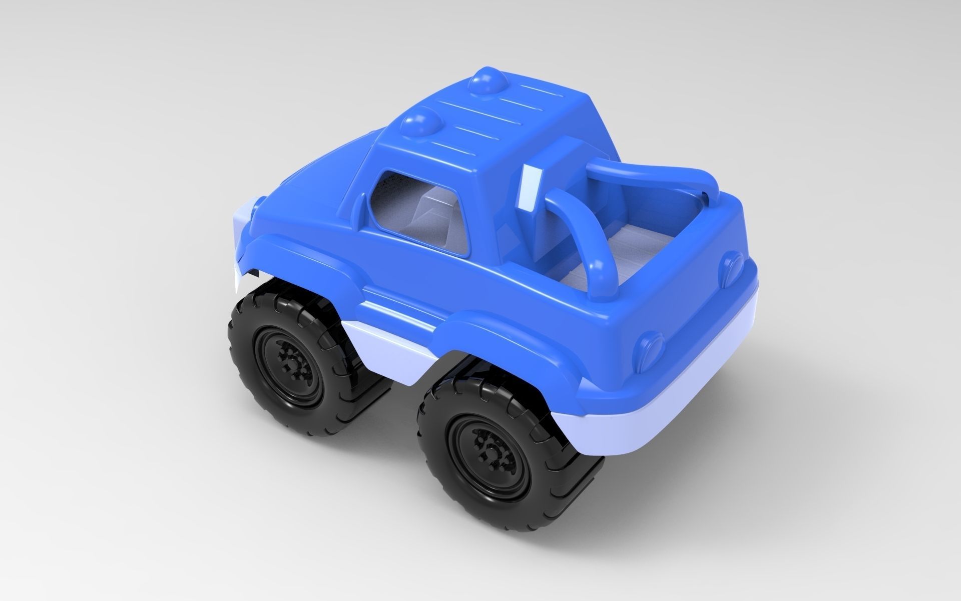 Toy Truck 3D model_5