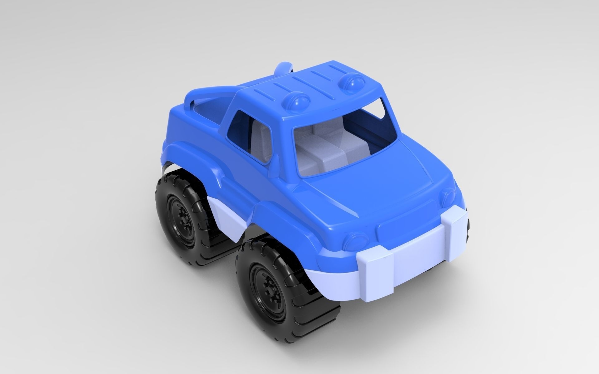 Toy Truck 3D model_8