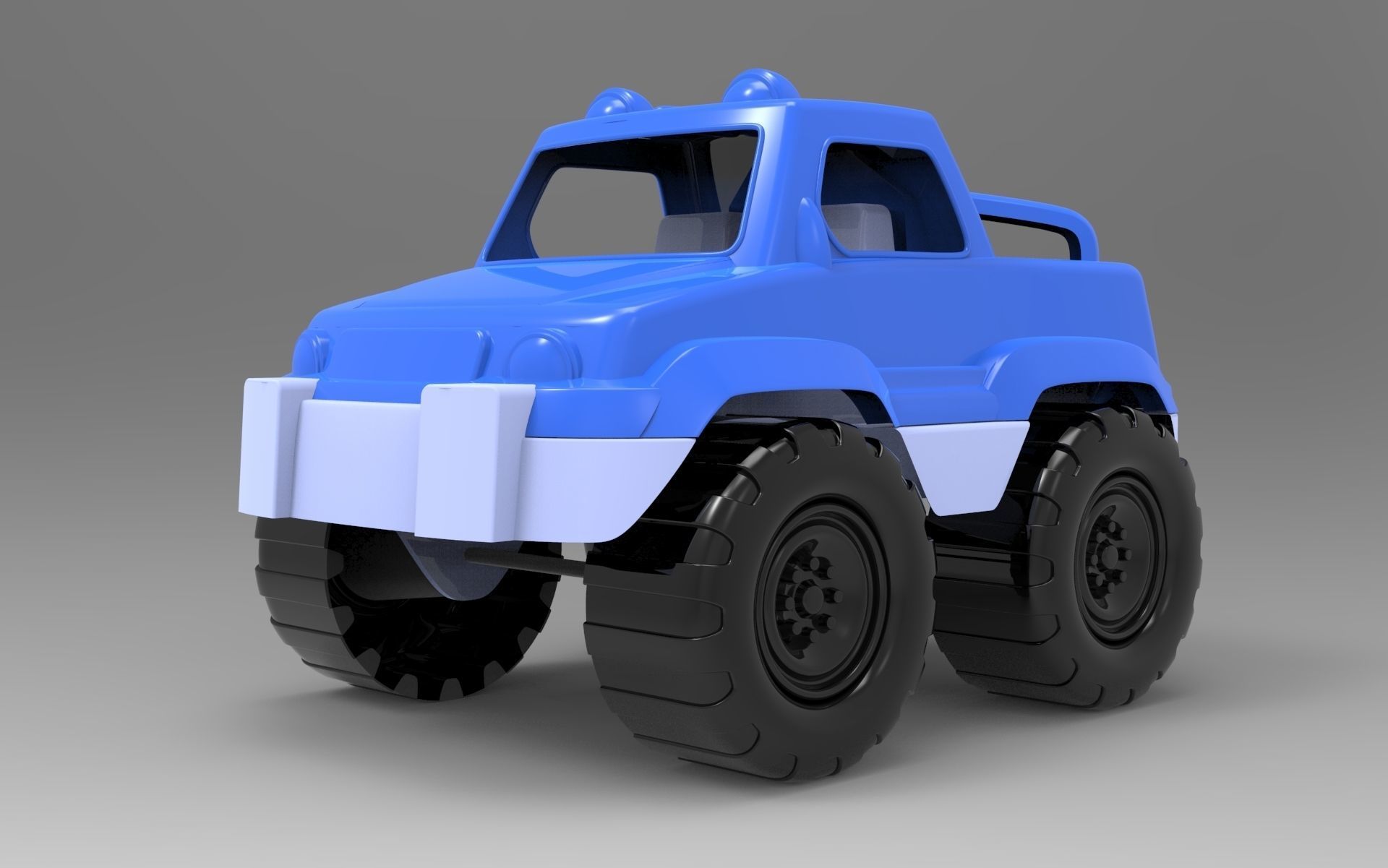 Toy Truck 3D model_9