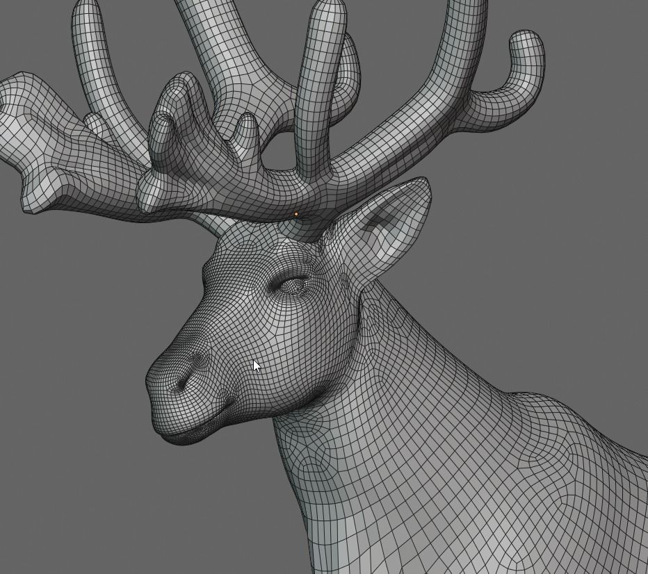 Reindeer with nice Antlers 3D model_8