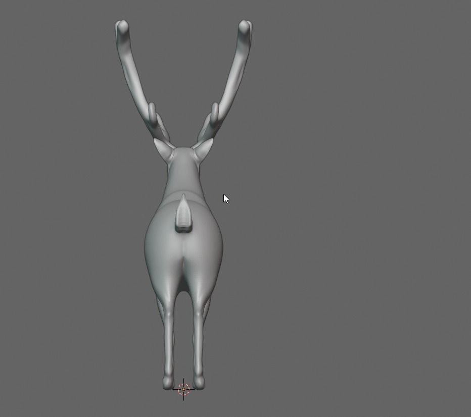 Reindeer with nice Antlers 3D model_5