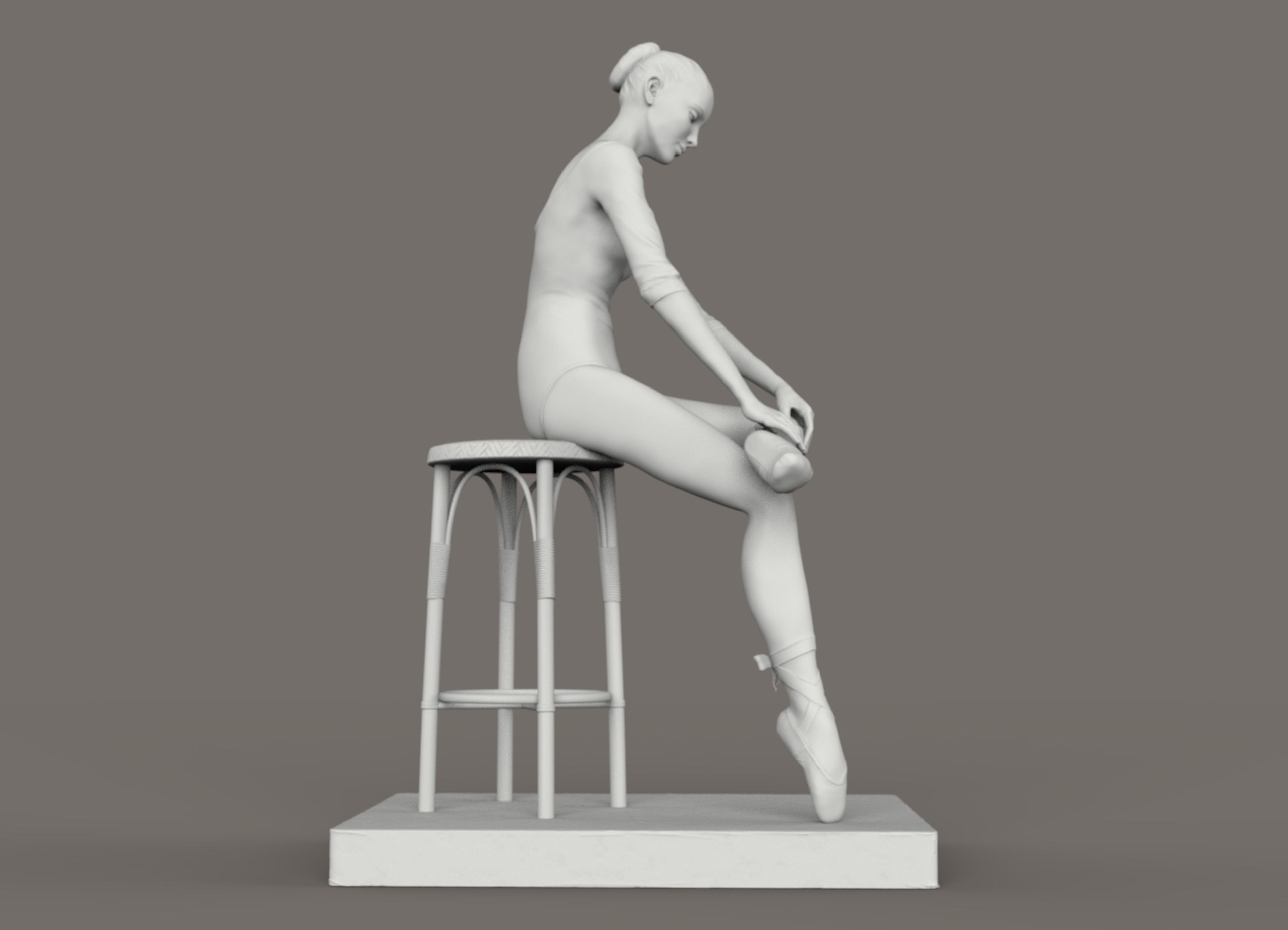 Ballerina Sculpt 3D print model_2