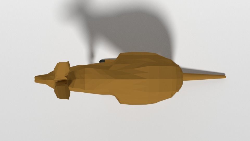 Low Poly Cartoon Kangaroo Low-poly 3D model_8