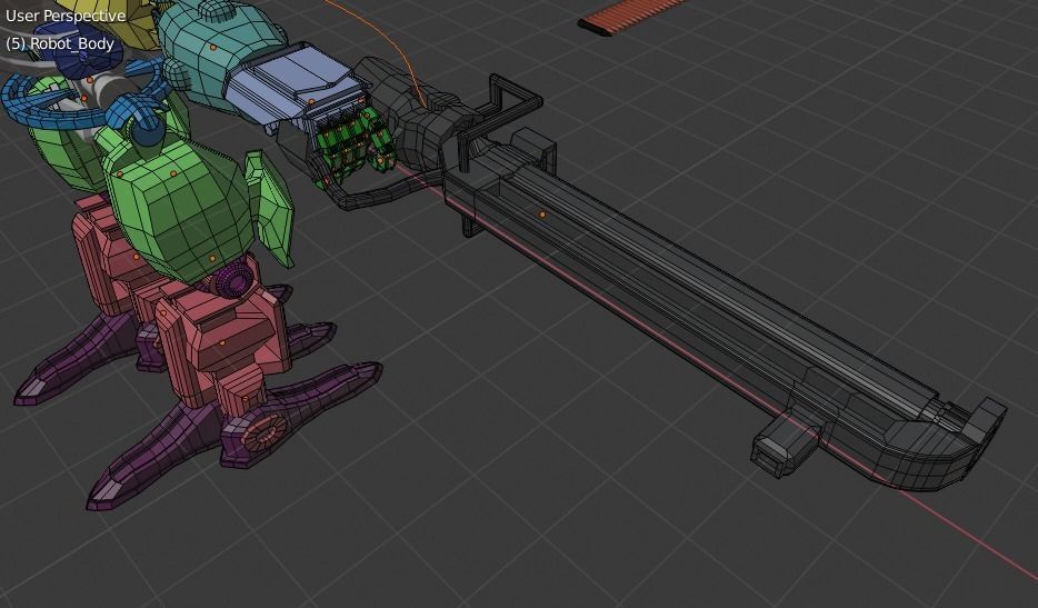 Avatar AMP suit Exoskeleton Robot Low-poly 3D model_14