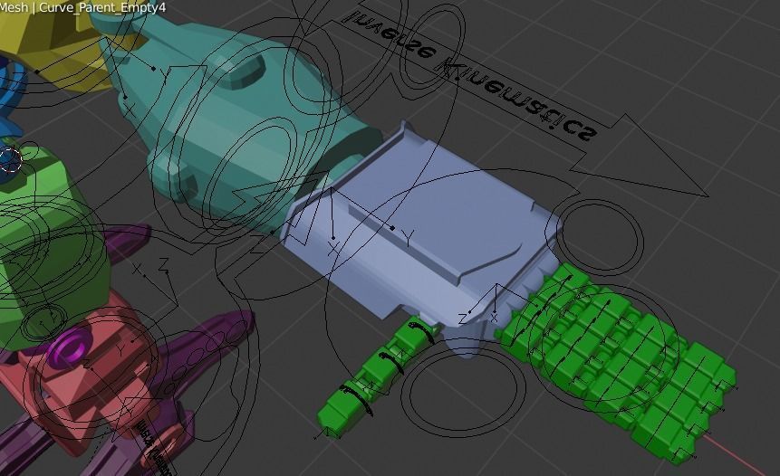 Avatar AMP suit Exoskeleton Robot Low-poly 3D model_10