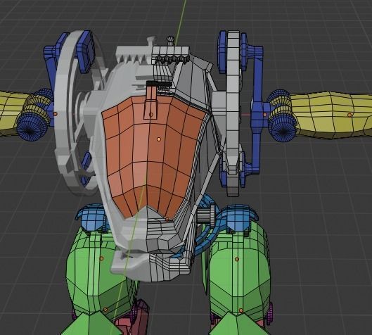 Avatar AMP suit Exoskeleton Robot Low-poly 3D model_6