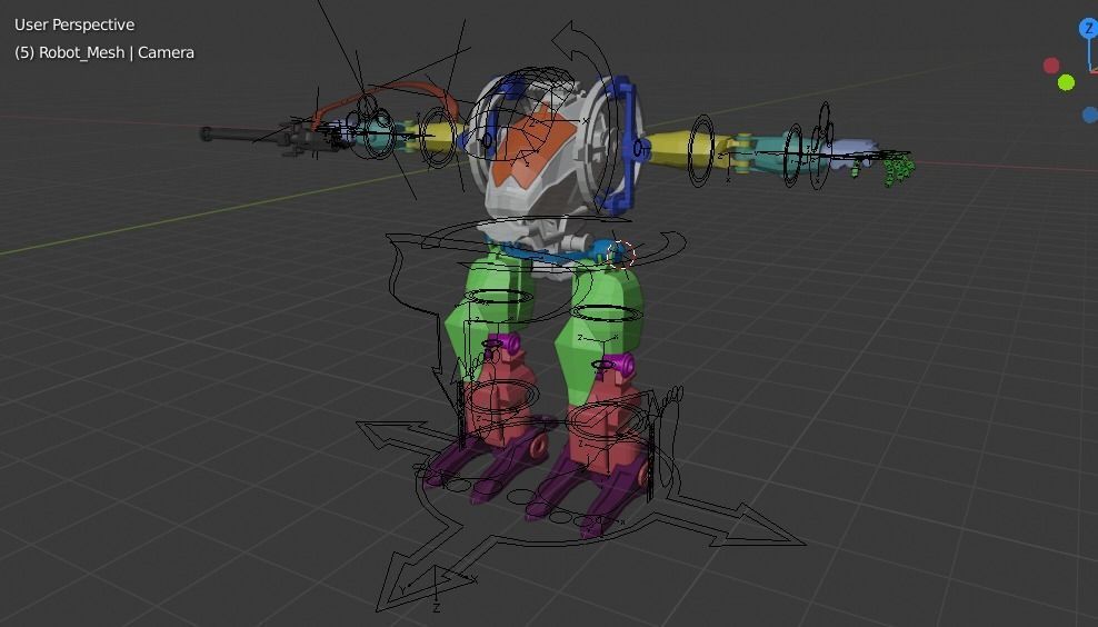 Avatar AMP suit Exoskeleton Robot Low-poly 3D model_16