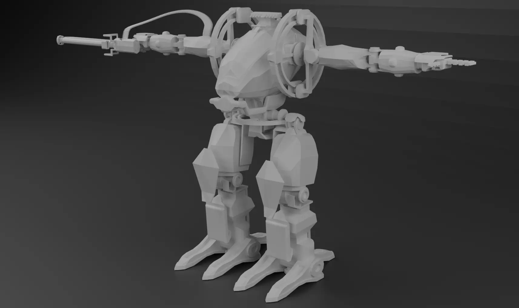 Avatar AMP suit Exoskeleton Robot Low-poly 3D model_0