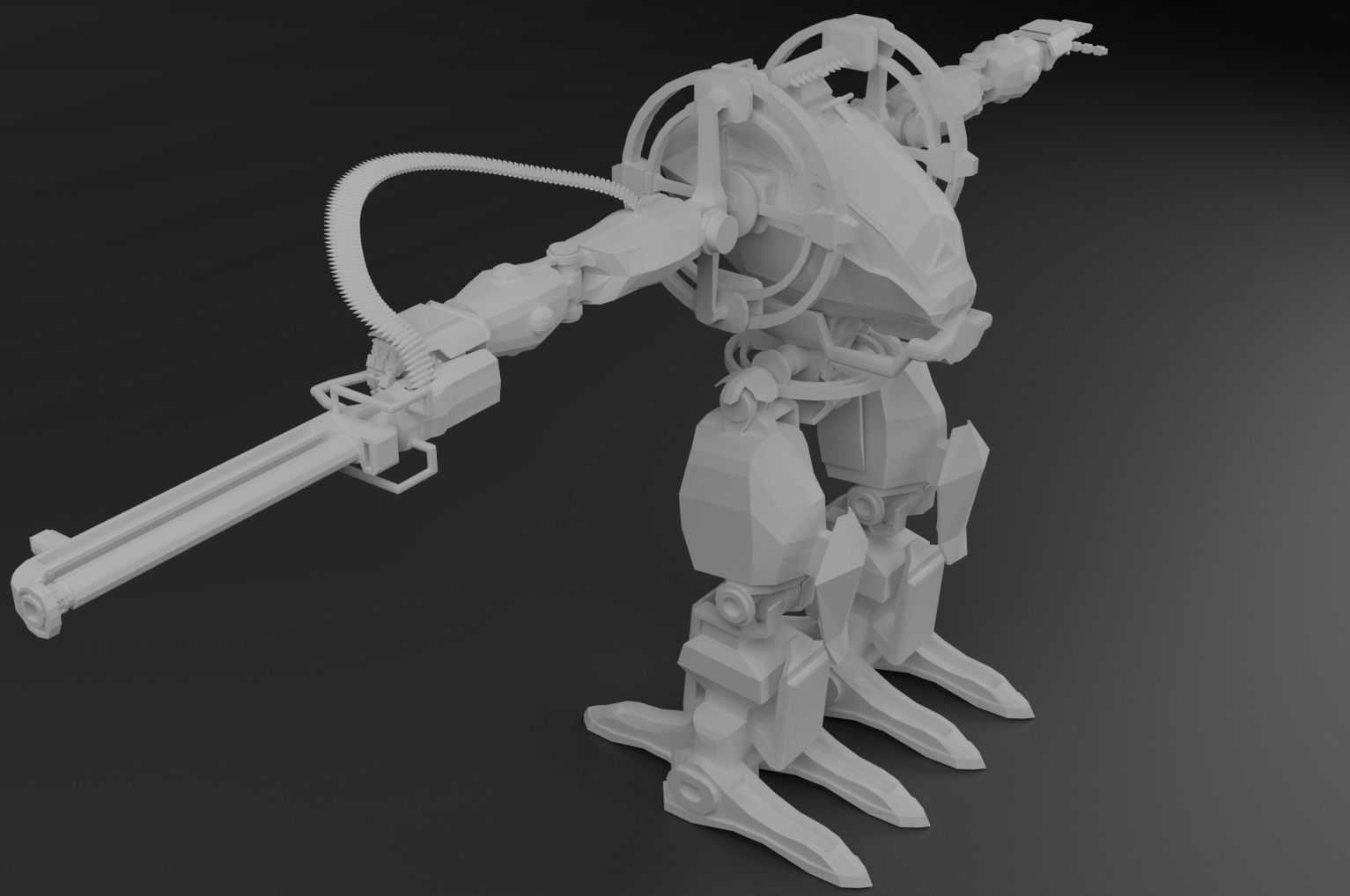 Avatar AMP suit Exoskeleton Robot Low-poly 3D model_5