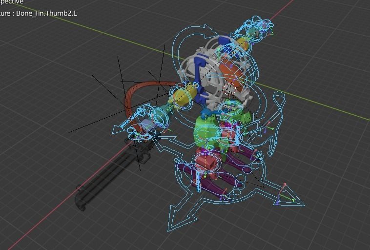 Avatar AMP suit Exoskeleton Robot Low-poly 3D model_17