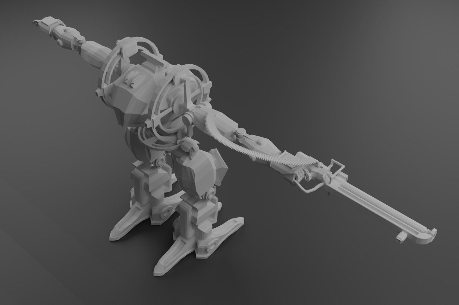 Avatar AMP suit Exoskeleton Robot Low-poly 3D model_7