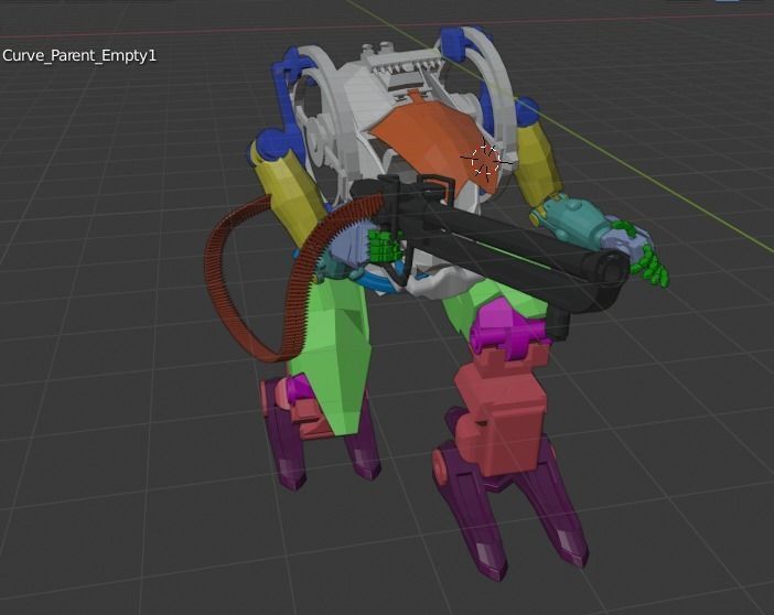 Avatar AMP suit Exoskeleton Robot Low-poly 3D model_18