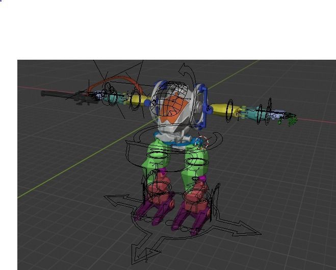 Avatar AMP suit Exoskeleton Robot Low-poly 3D model_2
