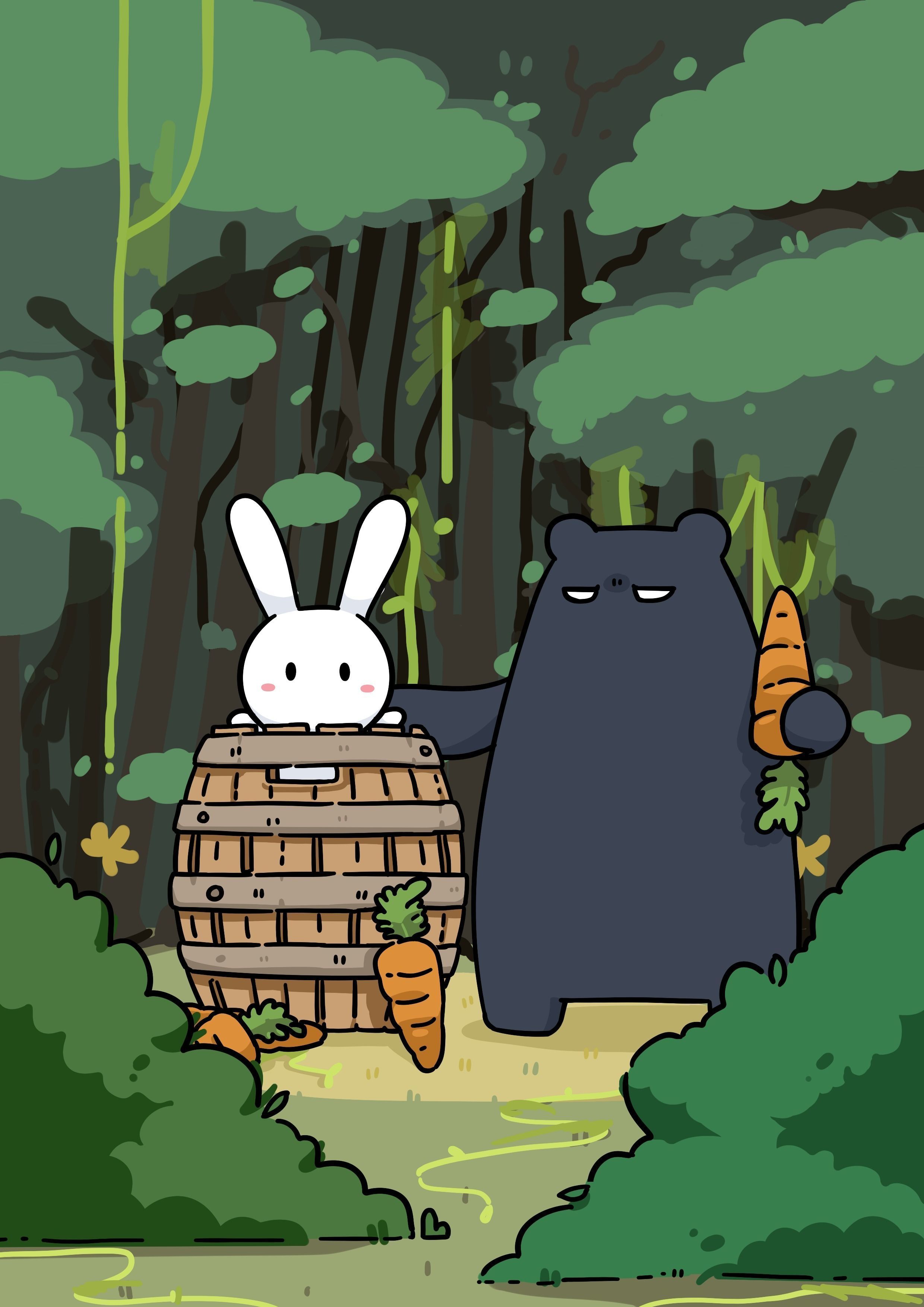 Stab Pirate - Rainbow Bunny version Free 3D print model_1